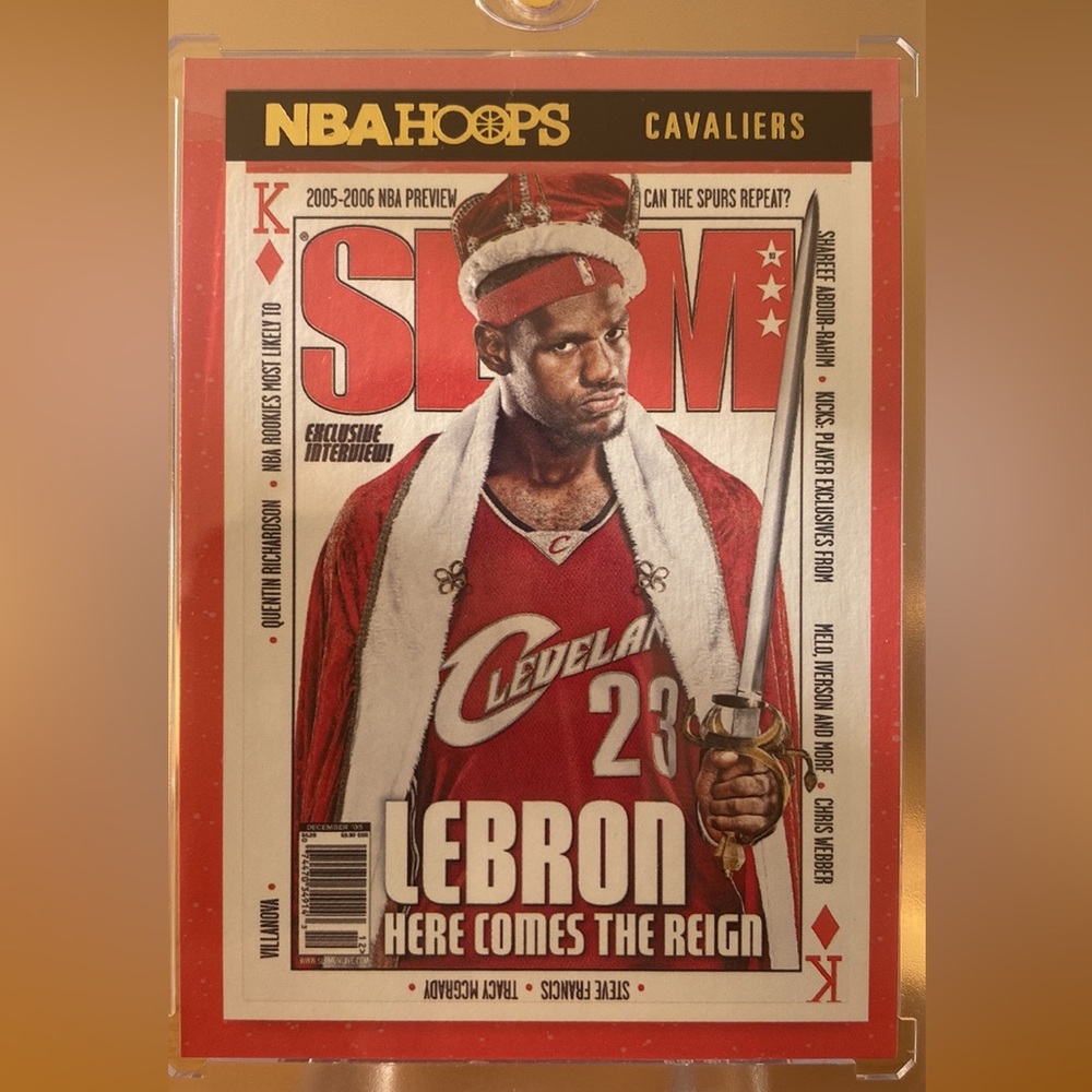 LeBron James 2021-22 Hoops SLAM Winter Edition